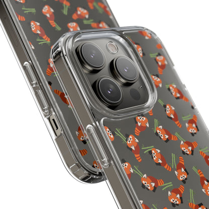 Red Panda Clear Phone Case