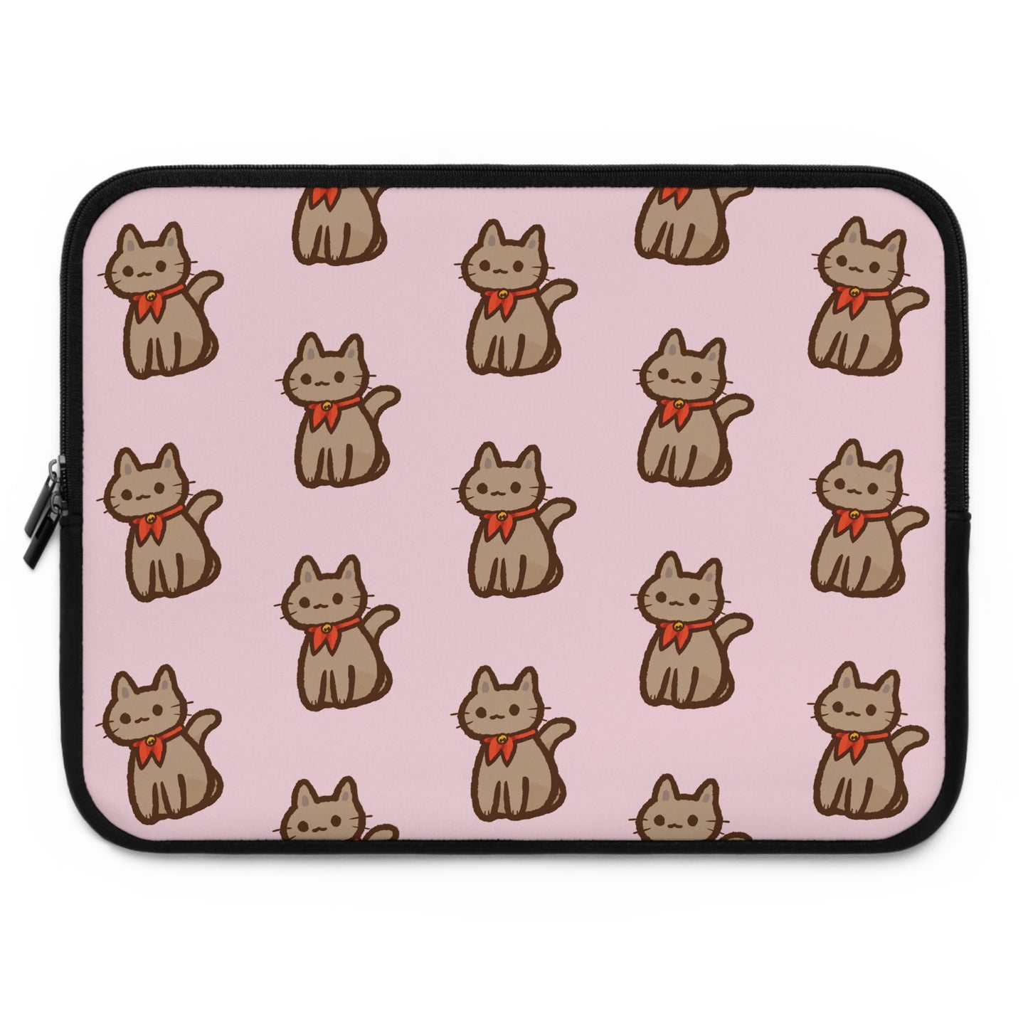 Baby Pink Kitty Kat Laptop Sleeve