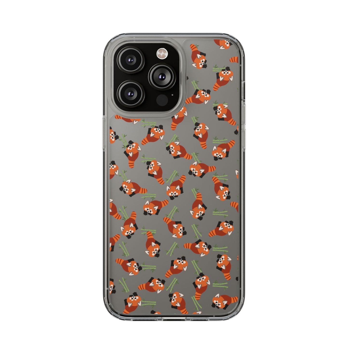 Red Panda Clear Phone Case