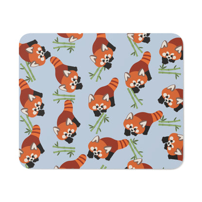 Baby Blue Red Panda Mouse Pad