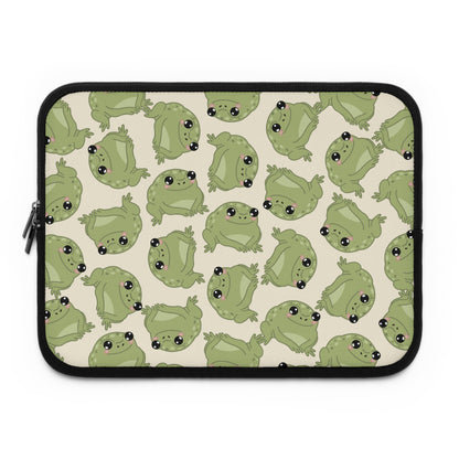 Frog Pattern Laptop Sleeve