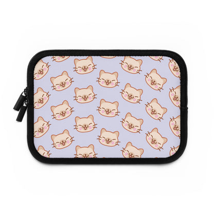 Lavender Kitty Kat Laptop Sleeve