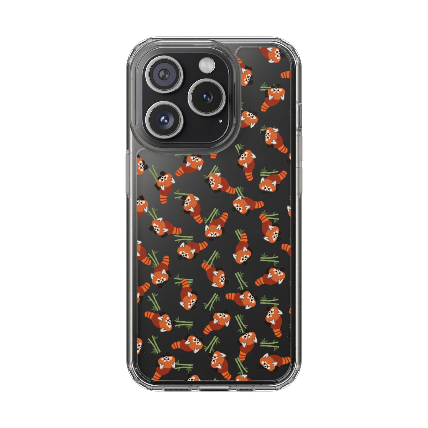 Red Panda Clear Phone Case