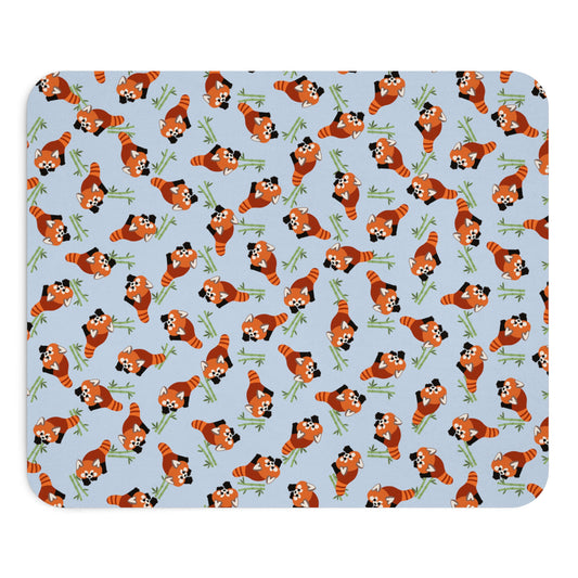 Baby Blue Red Panda Mouse Pad (Type 1)