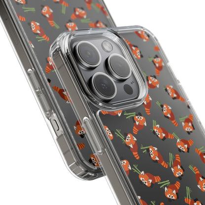 Red Panda Clear Phone Case