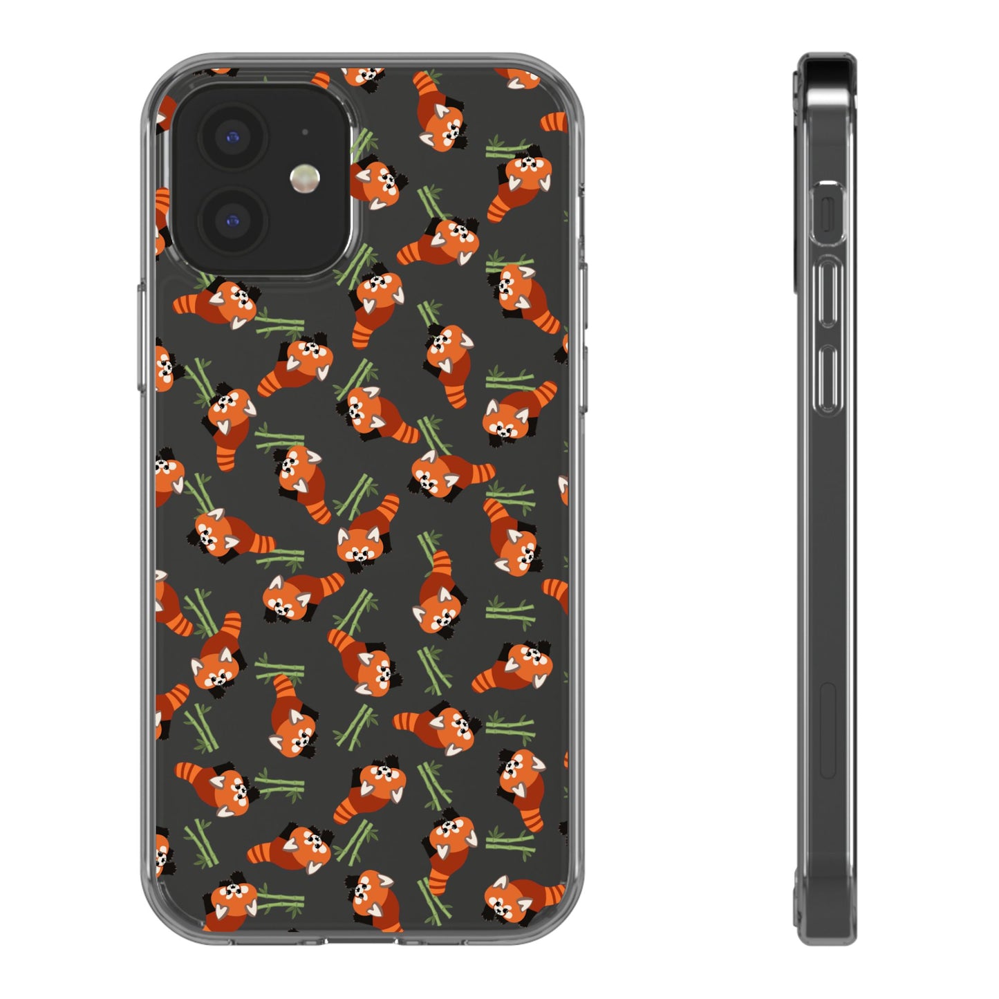 Red Panda Clear Phone Case