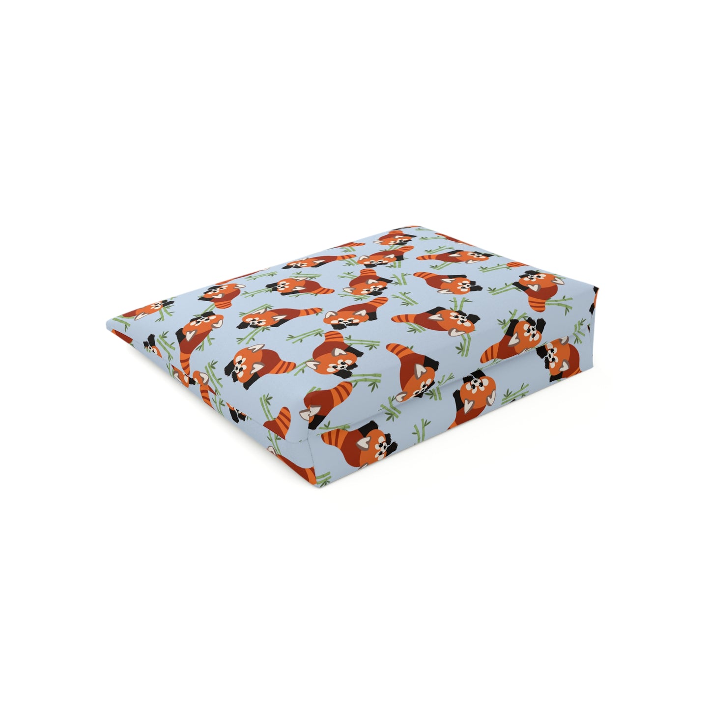 Baby Blue Red Panda Cosmetic Bag