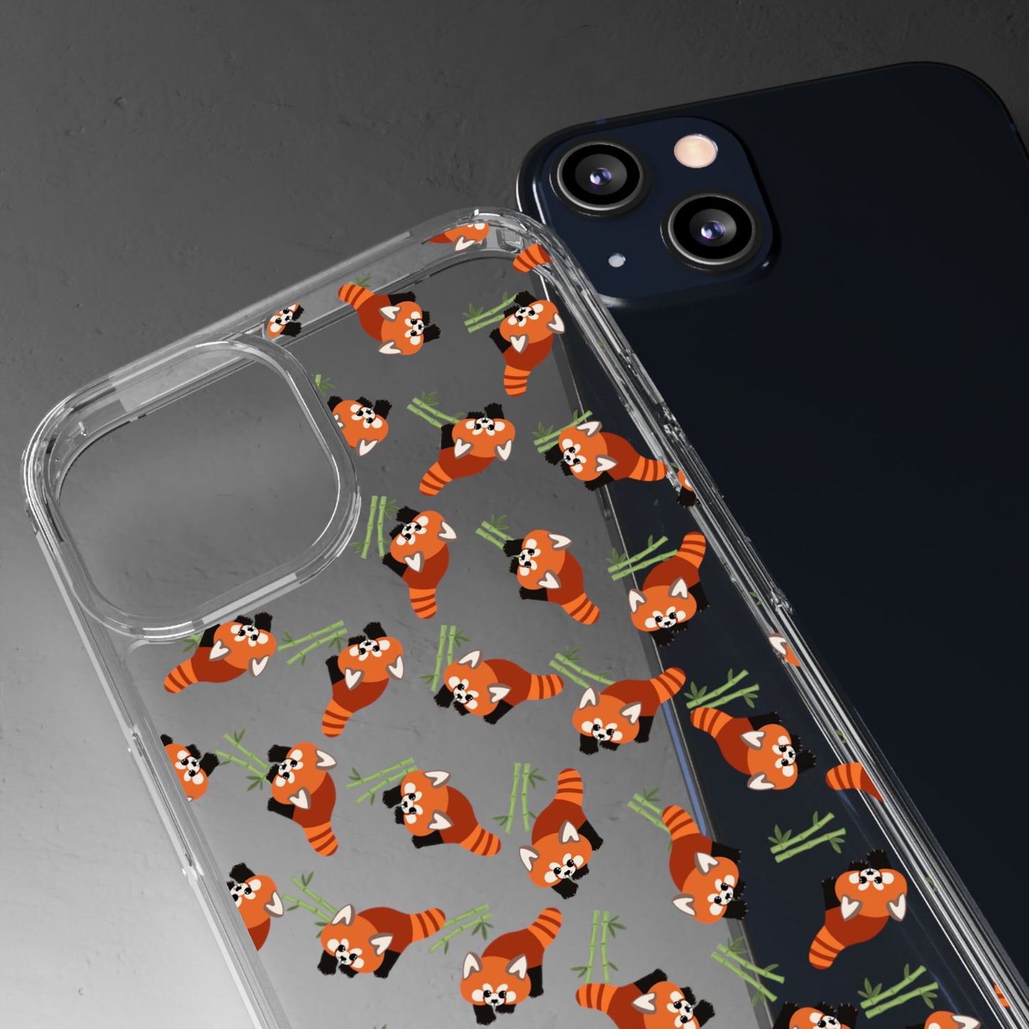 Red Panda Clear Phone Case