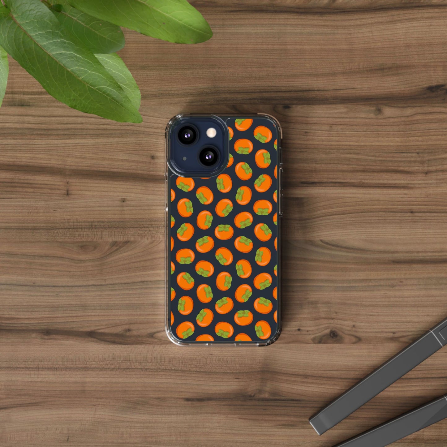 Persimmon Clear Phone Case
