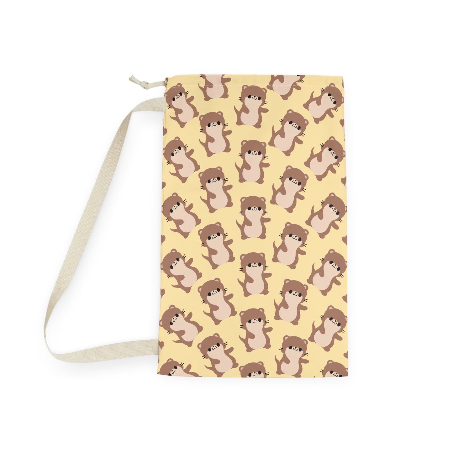 Butter Otter Drawstring Bag