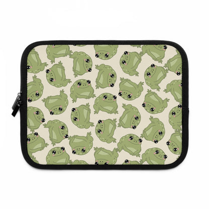 Frog Pattern Laptop Sleeve