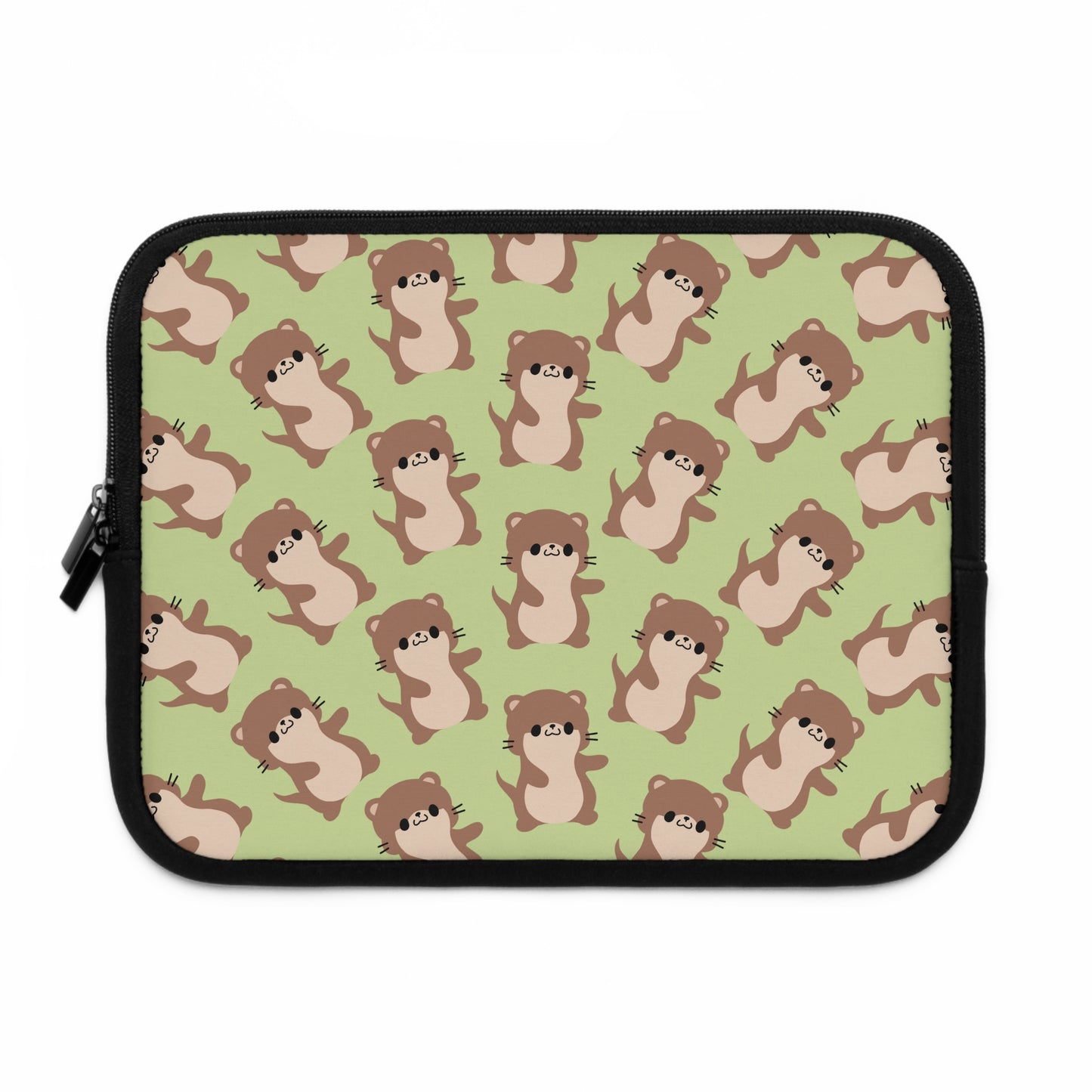 Matcha Green Otter Laptop Sleeve