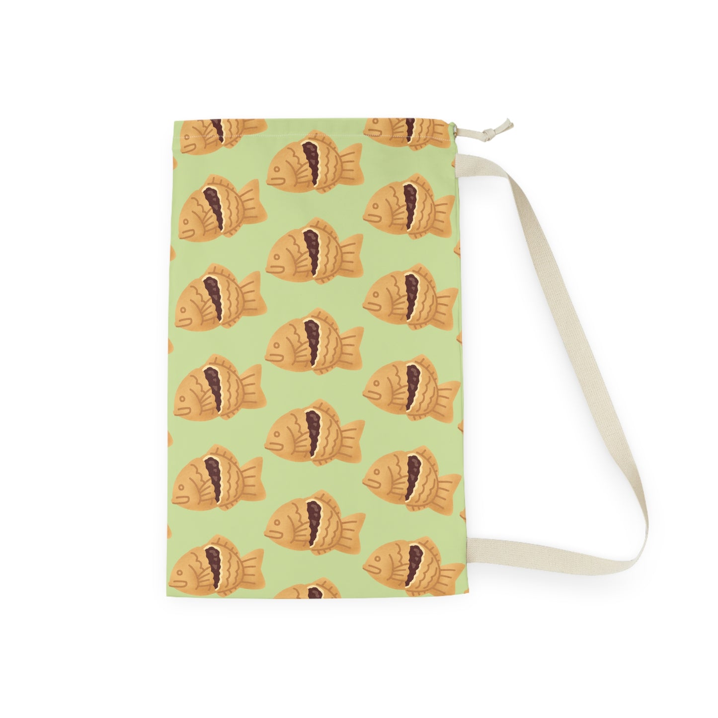 Matcha Green Taiyaki Drawstring Bag