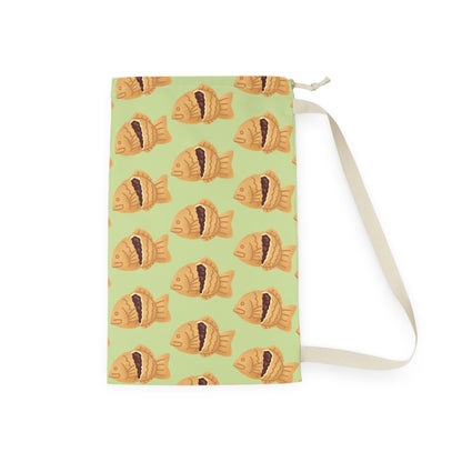 Matcha Green Taiyaki Drawstring Bag