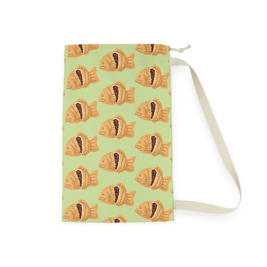 Matcha Green Taiyaki Drawstring Bag