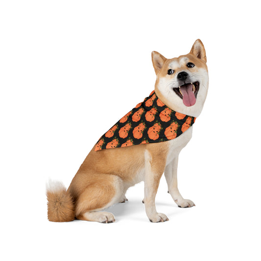 Angry Pumpkin Pet Bandana