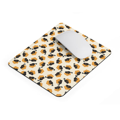 Black Cat Taiyaki Mouse Pad