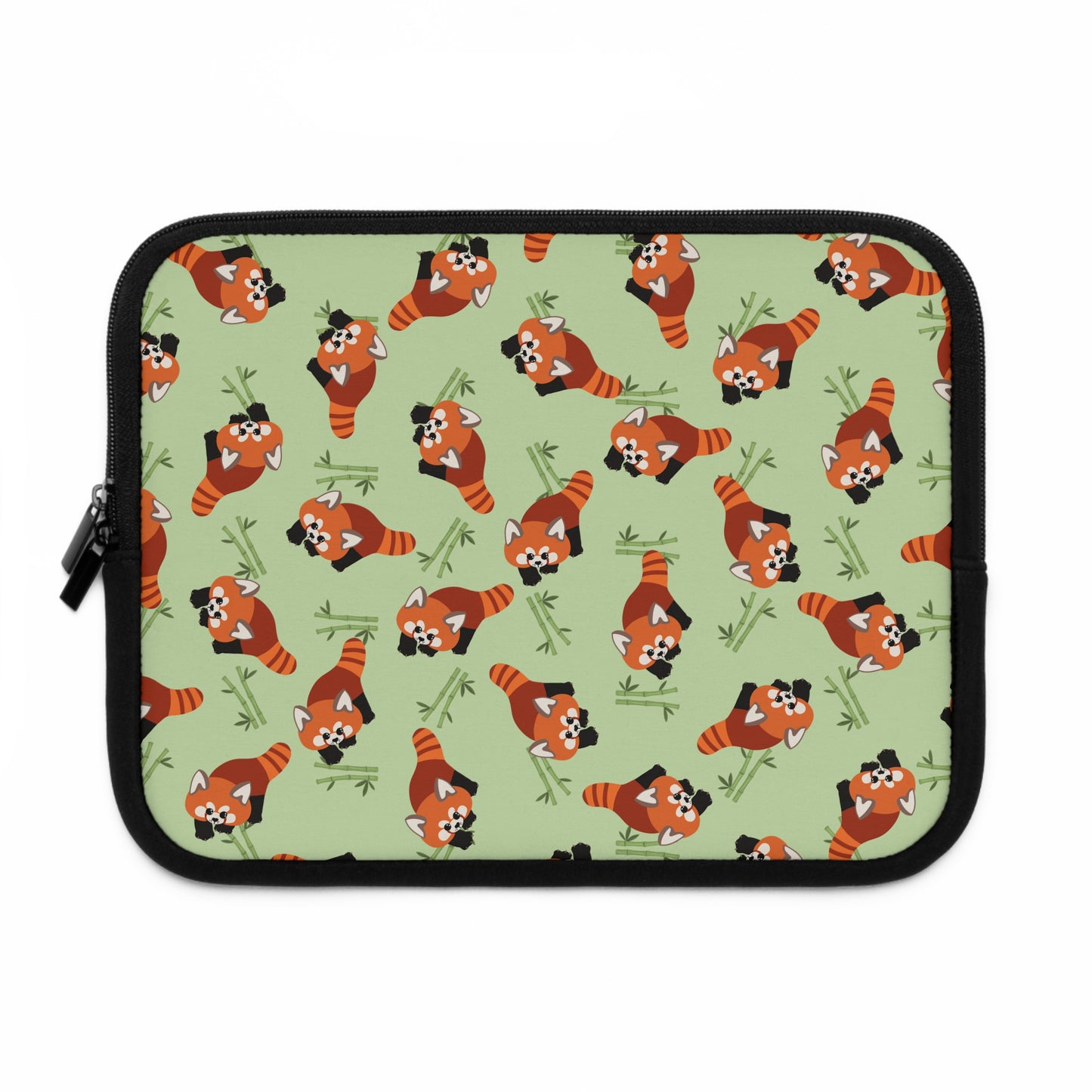 Matcha Green Red Panda Laptop Sleeve