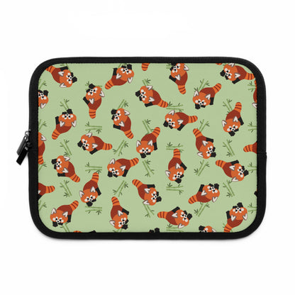 Matcha Green Red Panda Laptop Sleeve