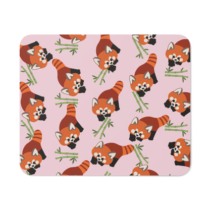 Baby Pink Red Panda Mouse Pad