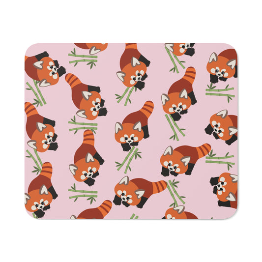 Baby Pink Red Panda Mouse Pad