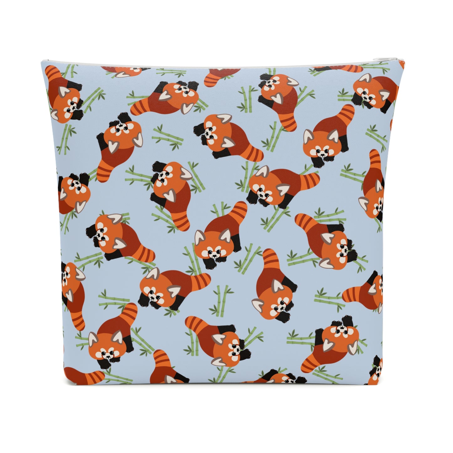 Baby Blue Red Panda Cosmetic Bag