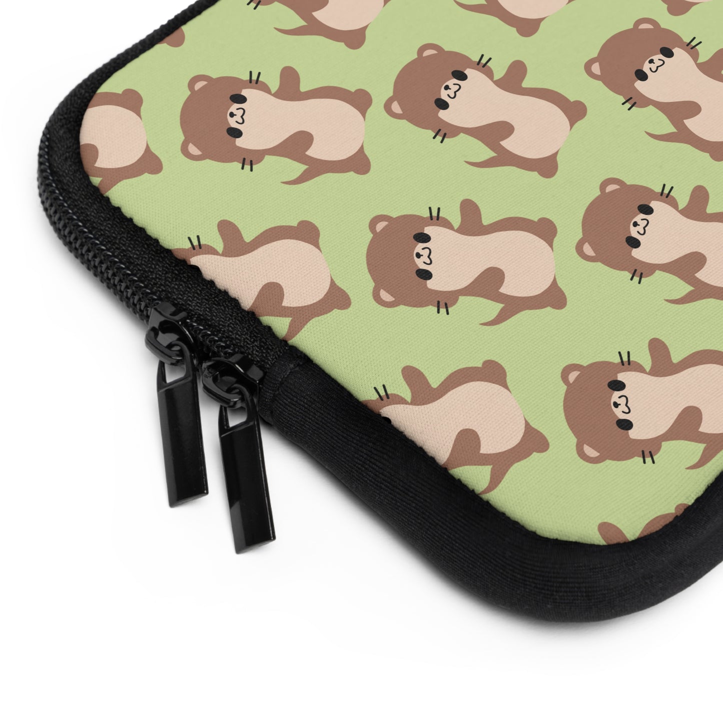 Matcha Green Otter Laptop Sleeve