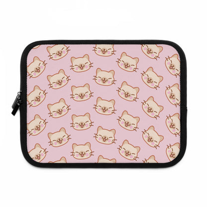 Baby Pink Kitty Kat Laptop Sleeve