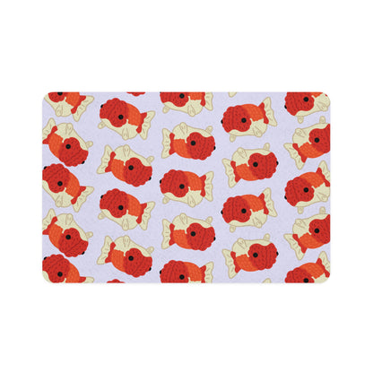 Lavender Chubby Goldfish Pet Food Mat