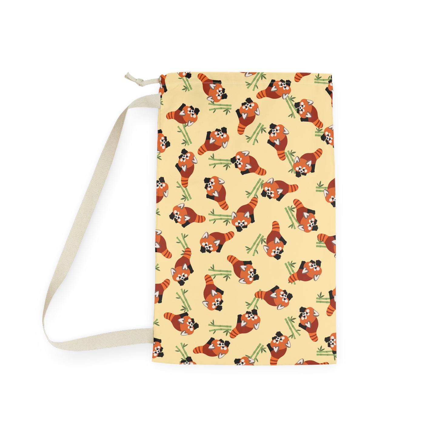 Butter Red Panda Drawstring Bag