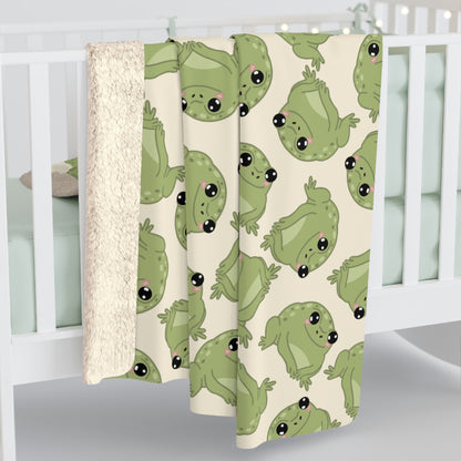 Frog Cozy Fleece Blanket