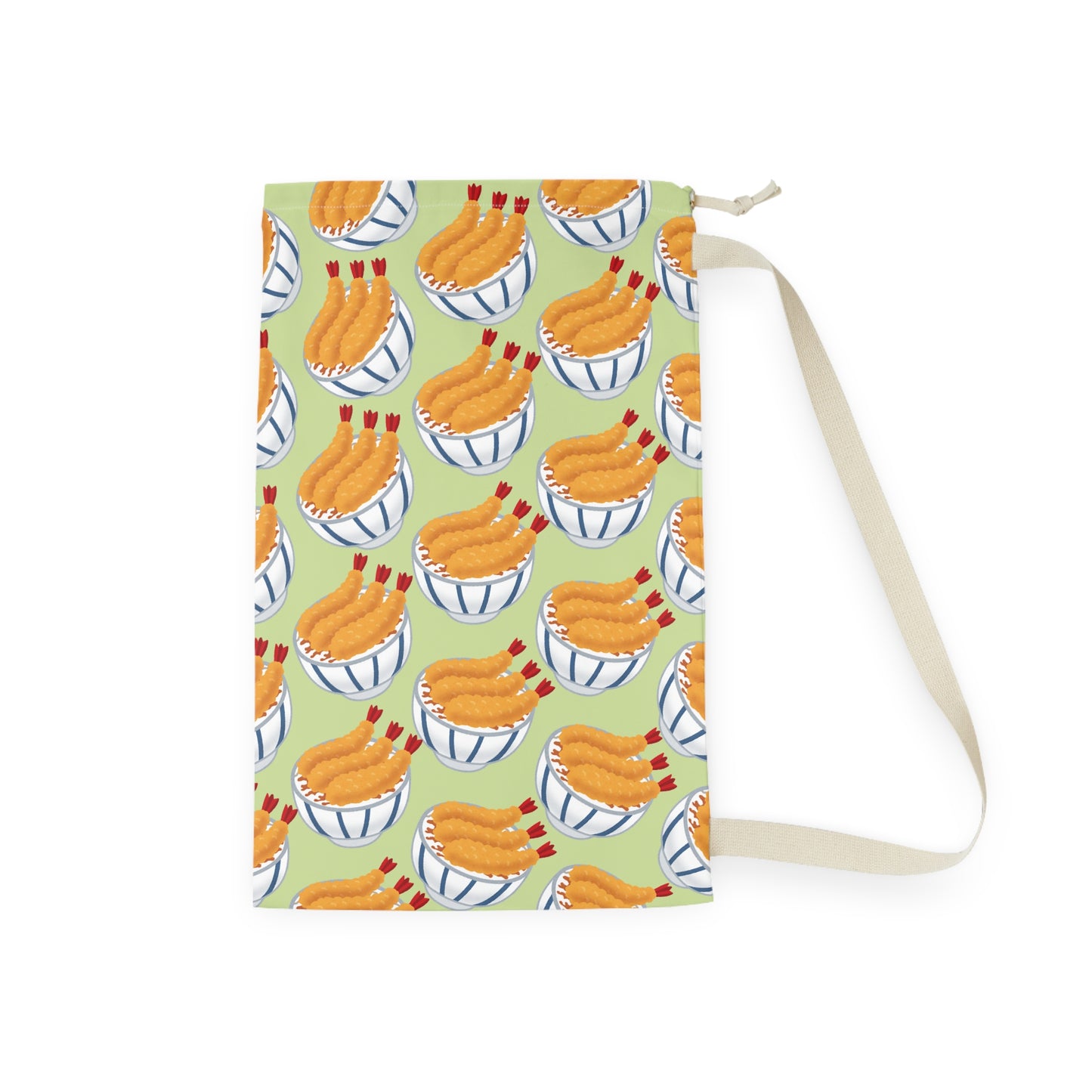 Matcha Green Tempura Drawstring Bag