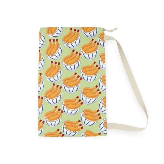 Matcha Green Tempura Drawstring Bag