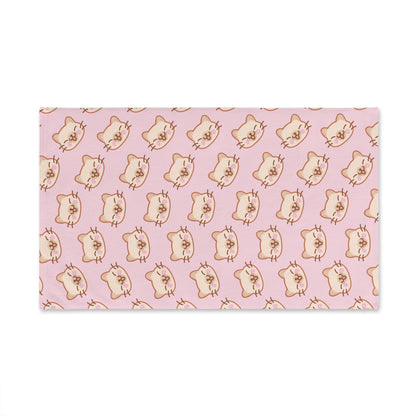 Baby Pink Kitty Kat Hand Towel
