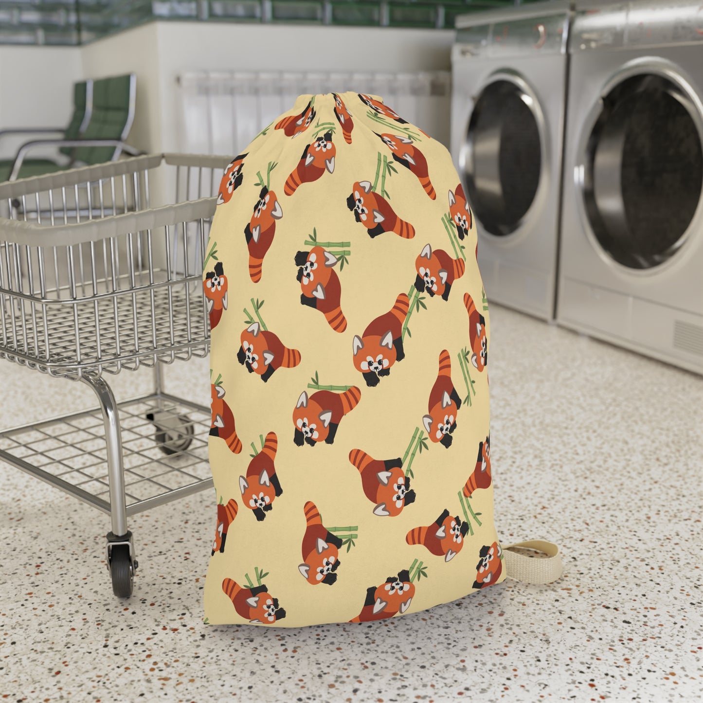 Butter Red Panda Drawstring Bag