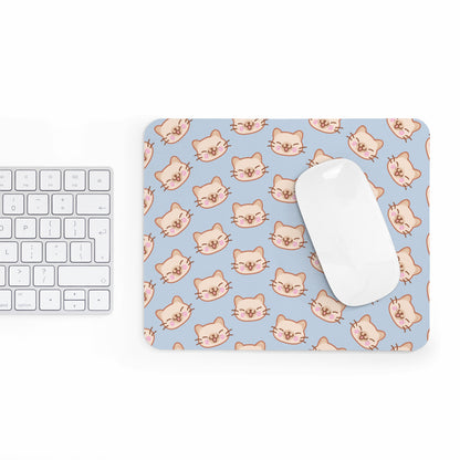 Baby Blue Kitty Kat Mouse Pad