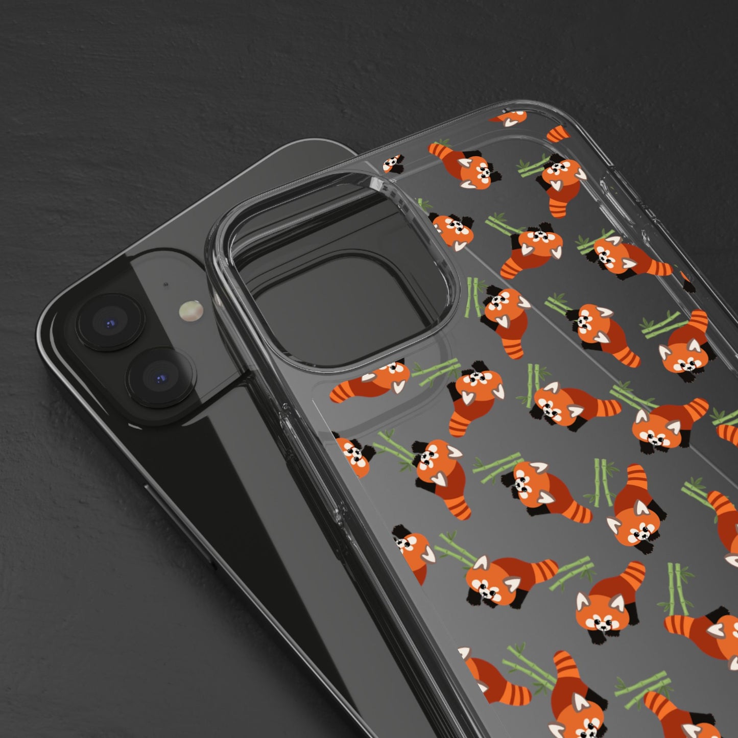 Red Panda Clear Phone Case