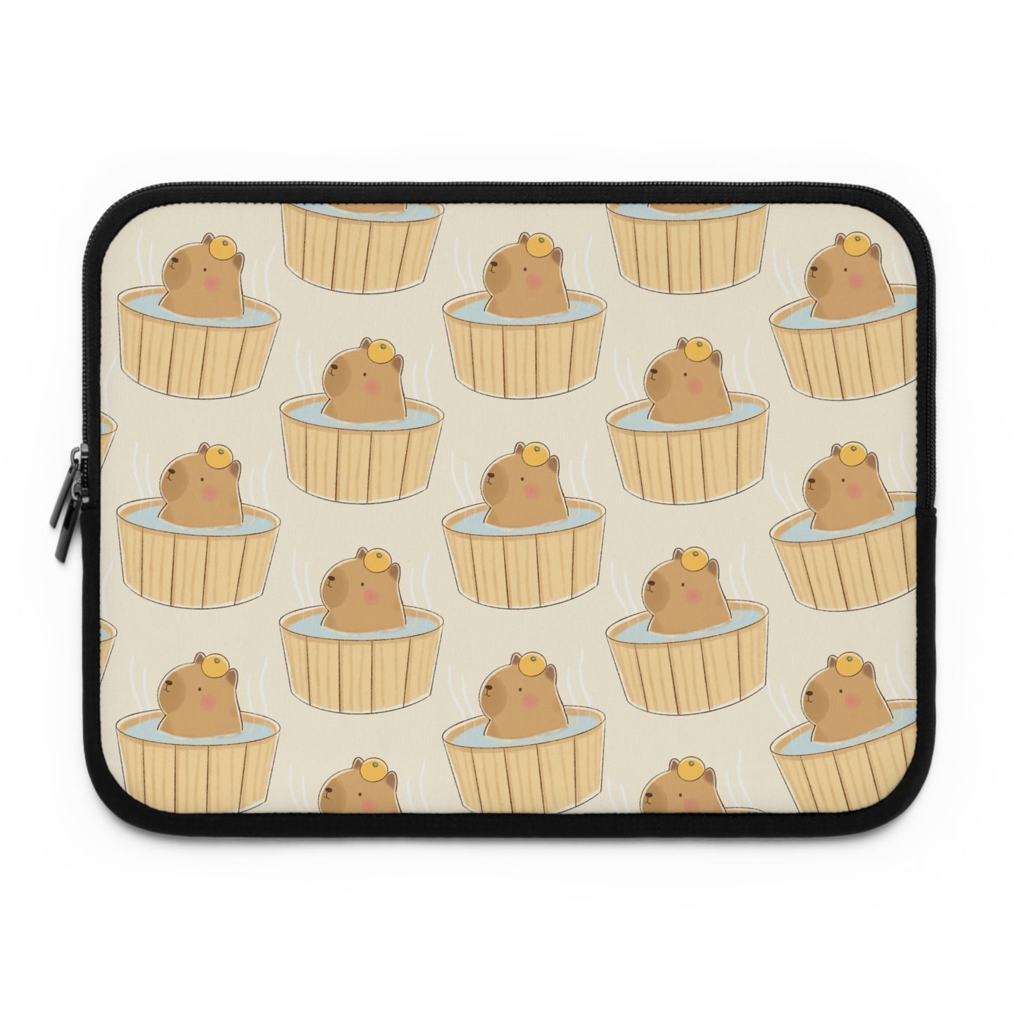 Capybara Bath Laptop Sleeve
