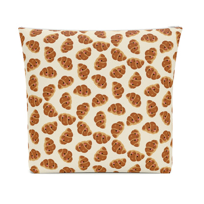Blushing Croissant Cosmetic Bag