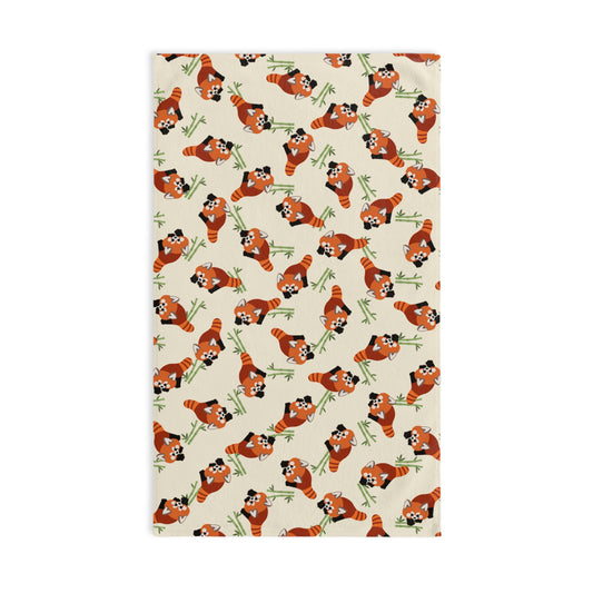 Red Panda Hand Towel