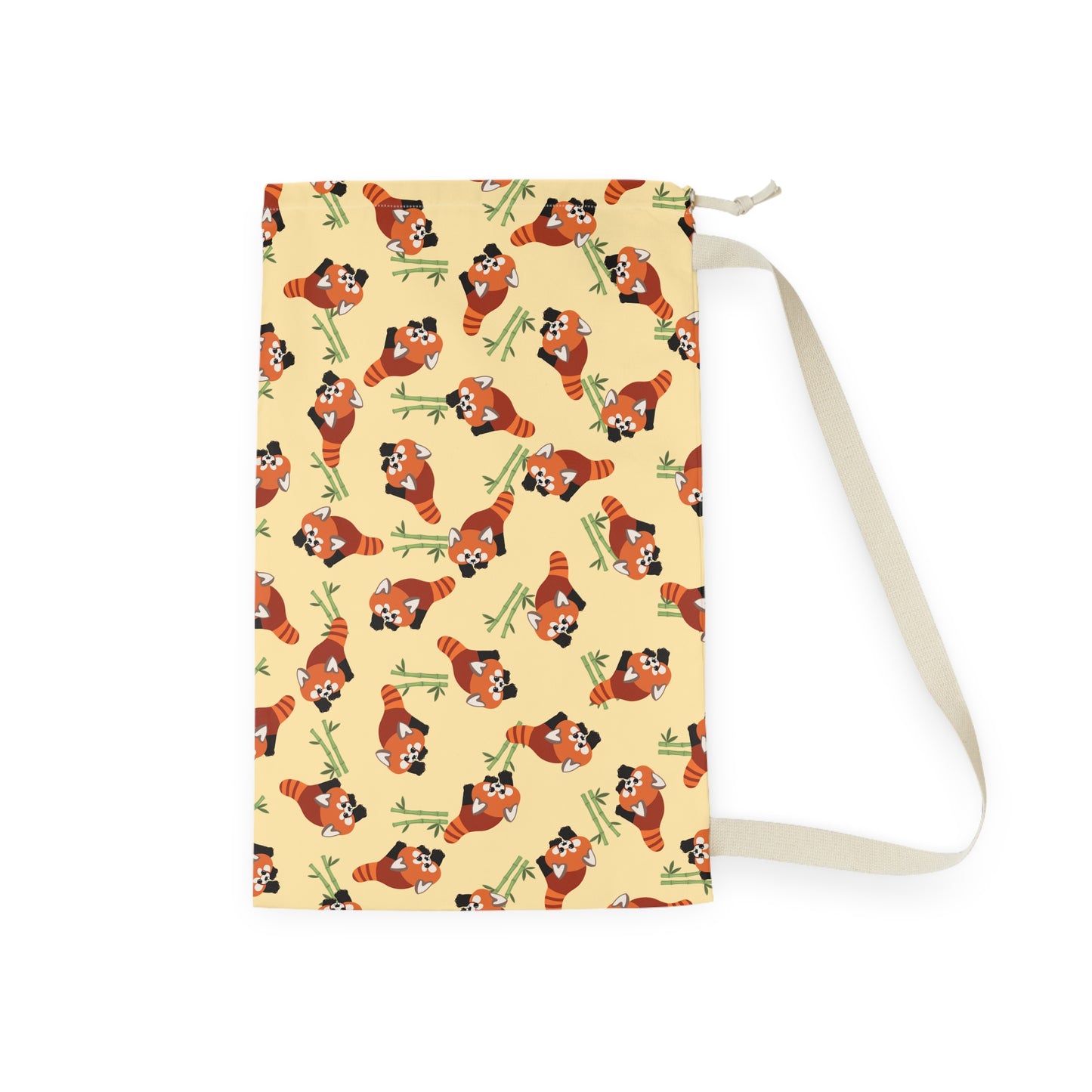 Butter Red Panda Drawstring Bag