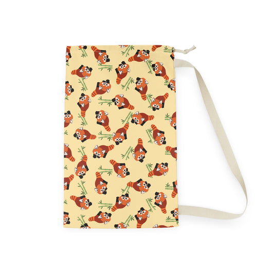 Butter Red Panda Drawstring Bag