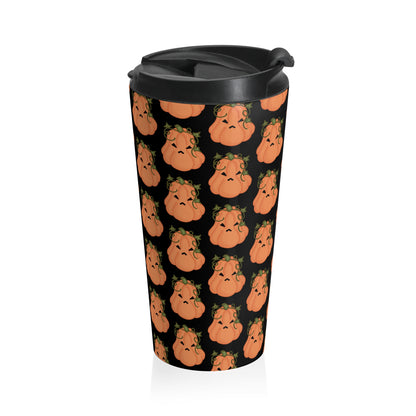 Angry Pumpkin Stainless Steel Coffee Cup