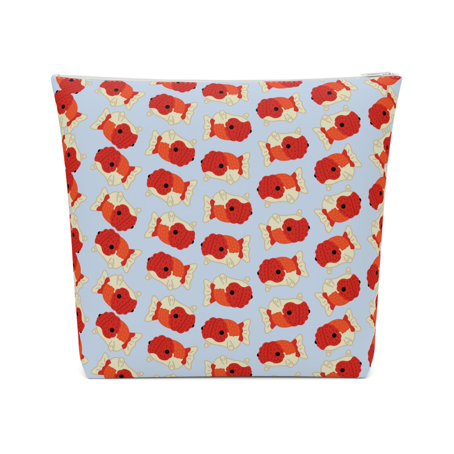 Baby Blue Chubby Goldfish Cosmetic Bag