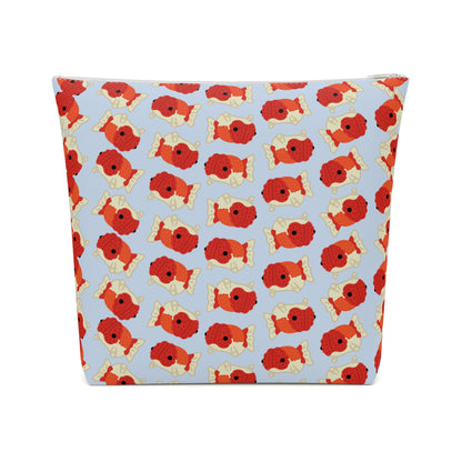 Baby Blue Chubby Goldfish Cosmetic Bag