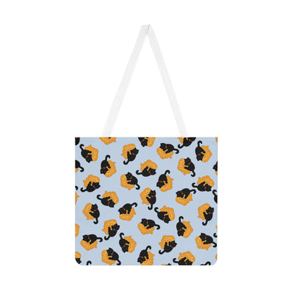 Baby Blue Black Cat Taiyaki Tote Bag
