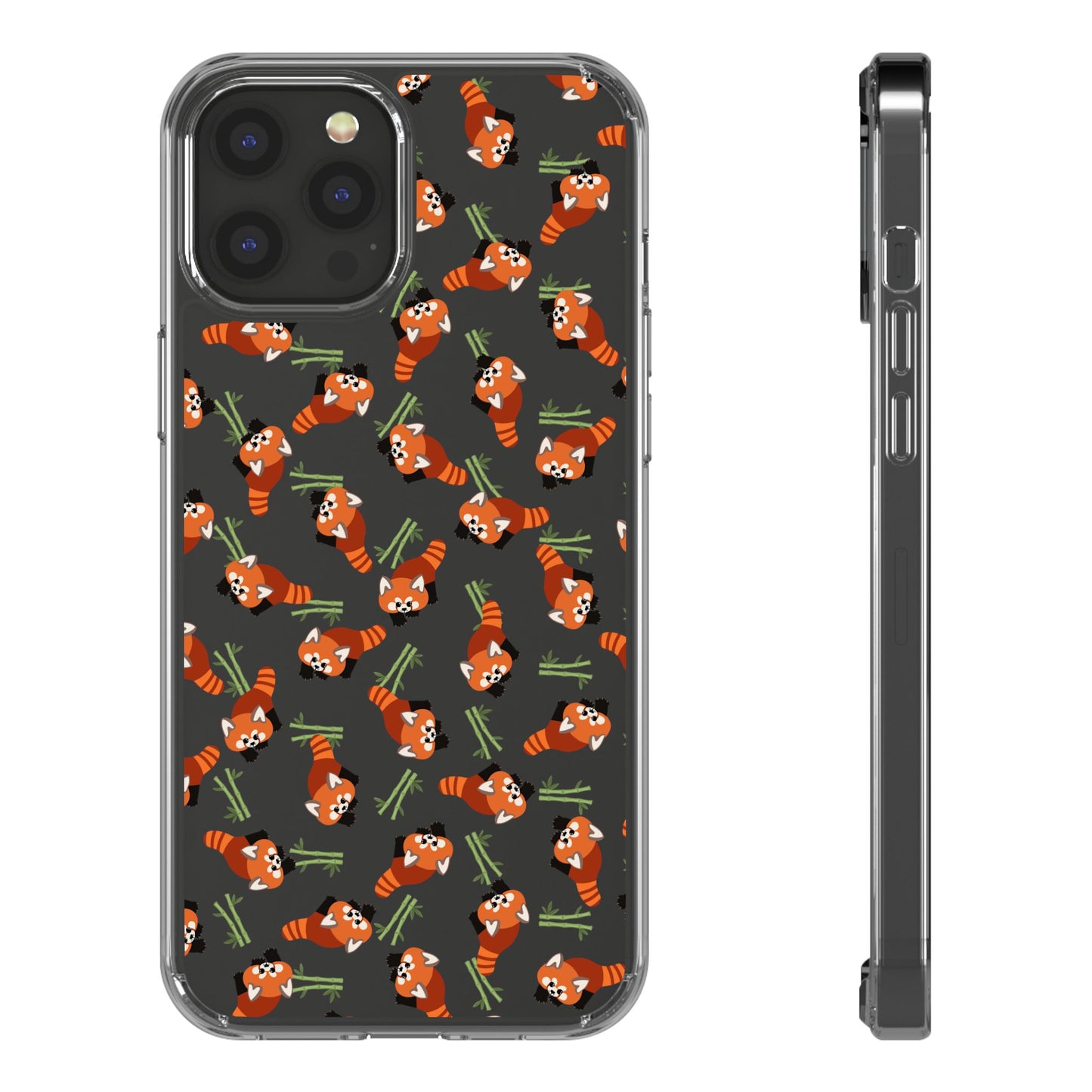 Red Panda Clear Phone Case