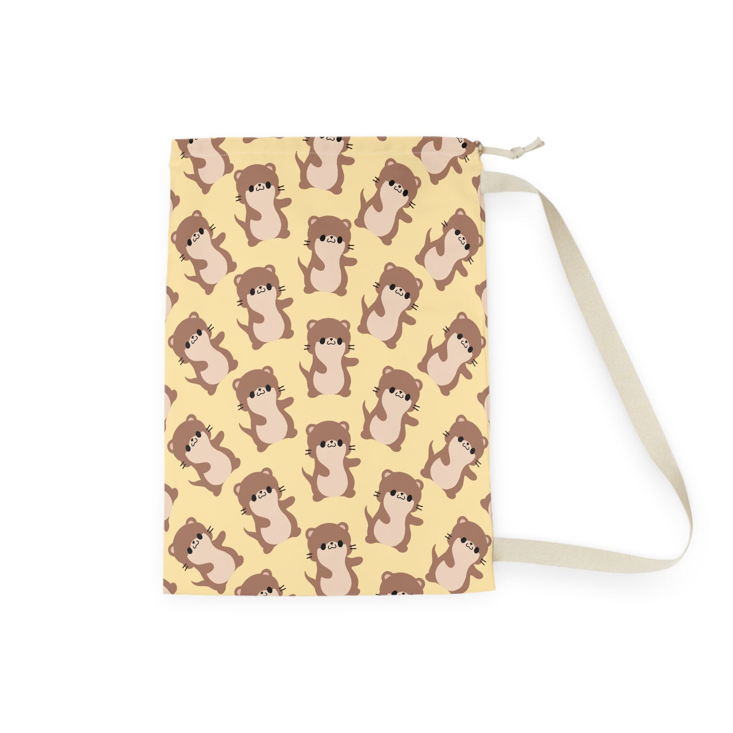 Butter Otter Drawstring Bag