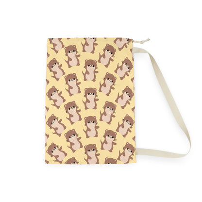 Butter Otter Drawstring Bag