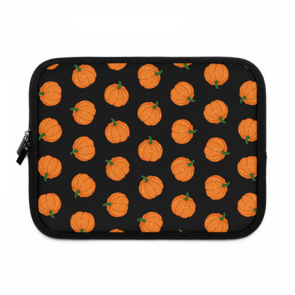 Pumpkin Black Laptop Sleeve